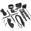 Набор BDSM Art of Sex – BDSM Set Leather, 10 предметов, черный, натуральная кожа