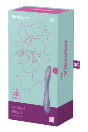 Универсальный вибратор Satisfyer G-Spot Flex 2, гибкий ствол с фиксацией положения || Універсальний вібратор Satisfyer G-Spot Flex 2, гнучкий стовбур із фіксацією положення