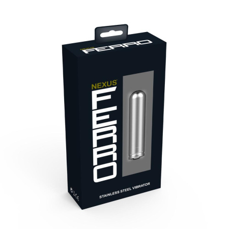 Металлическая матовая вибропуля 2в1 Nexus Ferro || Металева матова вібропуля 2в1 Nexus Ferro