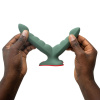 Двойной фаллоимитатор Fun Factory RYDE wild olive, гибкие стволы, присоска || Подвійний фалоімітатор Fun Factory RYDE wild olive, гнучкі стовбури, присоска