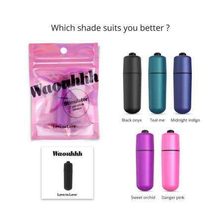 Вибропуля Love To Love WAOUHHH - SWEET ORCHID, 7 режимов, на батарейках || Віброкуля Love To Love WAOUHHH - SWEET ORCHID, 7 режимів, на батарейках