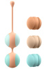 Вагинальные шарики Liebe Kewos — Peach/Mint, 5 шариков в комплекте, 15, 25, 35, 45 и 55 г || Вагінальні кульки Liebe Kewos — Peach/Mint, 5 кульок у комплекті, 15, 25, 35, 45 та 55 г