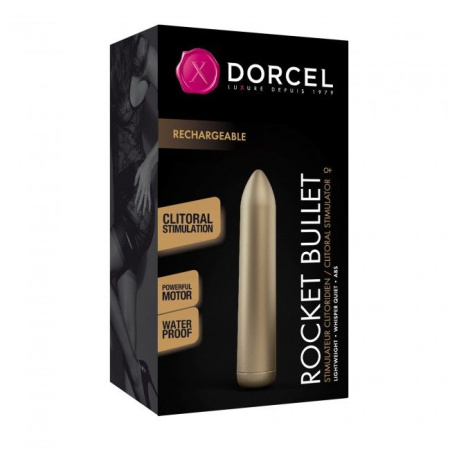 Перезаряжаемая вибропуля Dorcel Rocket Bullet Gold || Перезаряджувана віброкуля Dorcel Rocket Bullet Gold