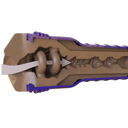 Мастурбатор-вагина Fleshlight Boost Bang Medium Dark Flesh, плавающие кольца Turbo Tech || Мастурбатор-вагіна Fleshlight Boost Bang Medium Dark Flesh, плаваючі кільця Turbo Tech