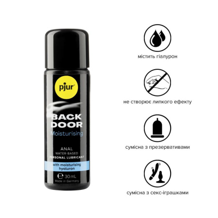 Анальная смазка pjur backdoor Comfort water glide 30 мл на водной основе с гиалуроном || Анальна змазка pjur backdoor Comfort water glide 30 мл на водній основі з гіалуроном