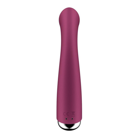 Вибратор с ротацией Satisfyer Spinning G-Spot 1 Red, плоская площадка для стимуляции точки G || Вібратор з ротацією Satisfyer Spinning G-Spot 1 Red, плоский майданчик для стимуляції точки G