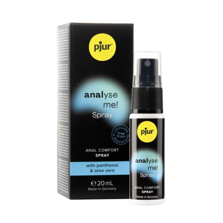 Расслабляющий анальный спрей pjur analyse me! 20 мл с пантенолом и алоэ, концентрированный || Розслаблювальний анальний спрей pjur analyse me! 20 мл із пантенолом та алое, концентрований