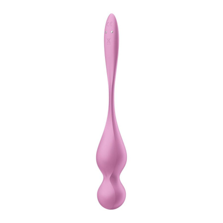 Вагинальные смарт-шарики с вибрацией Satisfyer Love Birds 1 Connect App Pink, 78 г || Вагінальні смарт-кульки з вібрацією Satisfyer Love Birds 1 Connect App Pink, 78 г