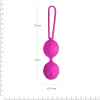 Вагинальные шарики Adrien Lastic Geisha Lastic Balls Mini Magenta (S), диаметр 3,4см, вес 85гр || Вагінальні кульки Adrien Lastic Geisha Lastic Balls Mini Magenta (S), діаметр 3,4 см, вага 85 г