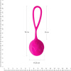 Вагинальные шарики Adrien Lastic Geisha Lastic Balls Mía Magenta (L), диаметр 4 см, масса 42 г || Вагінальні кульки Adrien Lastic Geisha Lastic Balls Mía Magenta (L), діаметр 4 см, маса 42 г