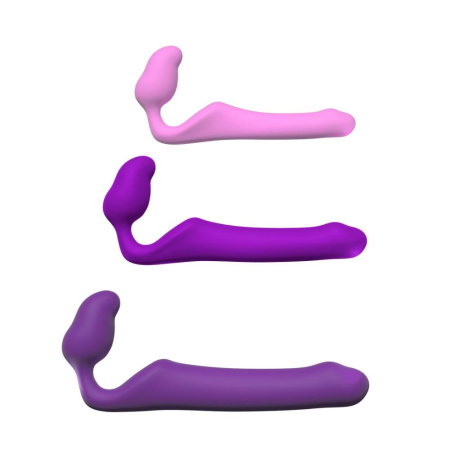 Безремневой страпон Adrien Lastic Queens S, регулируемый изгиб, диаметр 3 см || Безремінний страпон Adrien Lastic Queens S, регульований вигин, діаметр 3 см