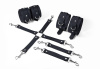 Набор для БДСМ 3 в 1 Feral Feelings BDSM Kit 3 Black, наручники, поножи, крестовина