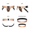 Трусы для страпона Strap-On-Me Leatherette Harness Curious  Holographic Rose Gold || Труси для страпона Strap-On-Me Leatherette Harness Curious  Holographic Rose Gold
