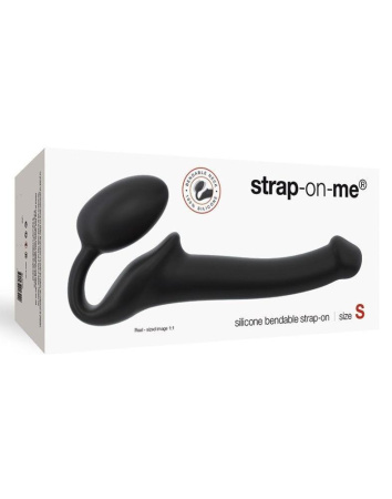 Безремневой страпон Strap-On-Me Black S, полностью регулируемый, диаметр 2,7см || Безремінний страпон Strap-On-Me Black S, повністю регульований, діаметр 2,7 см