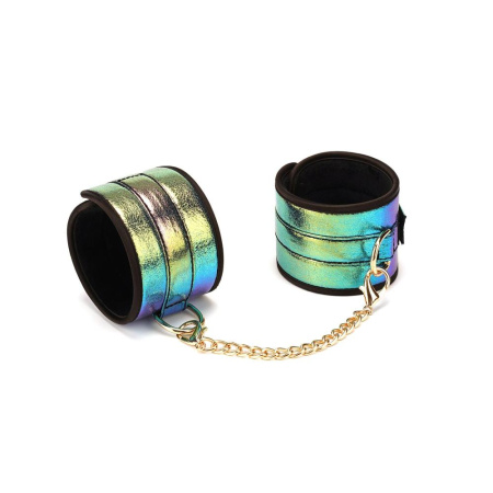 БДСМ-набор из экокожи на бархатной основе Liebe Seele Vivid Rainbow, 8 предметов || БДСМ-набір з екошкіри на оксамитовій основі Liebe Seele Vivid Rainbow, 8 предметів