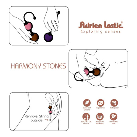 Вагинальные шарики Adrien Lastic Harmony Stones || Вагінальні кульки Adrien Lastic Harmony Stones