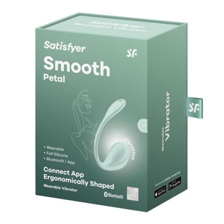 Смарт-виброяйцо Satisfyer Smooth Petal Connect App Mint || Смарт-віброяйце Satisfyer Smooth Petal Connect App Mint