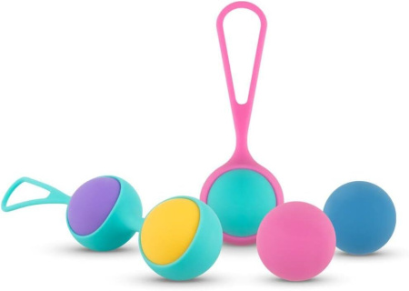 Набор вагинальных шариков PMV20: Vita – Kegel Ball Set, масса 40, 50, 60 г, два держателя || Набір вагінальних кульок PMV20: Vita – Kegel Ball Set, маса 40, 50, 60 г, два тримачі