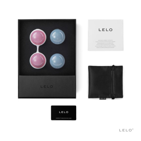 Набор вагинальных шариков LELO Beads Mini, диаметр 2,9 см, изменяемая нагрузка, 2х28 и 2х37 г || Набір вагінальних кульок LELO Beads Mini, діаметр 2,9 см, змінне навантаження, 2х28 та 2х37 г