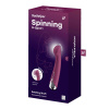 Вибратор с ротацией Satisfyer Spinning G-Spot 1 Red, плоская площадка для стимуляции точки G || Вібратор з ротацією Satisfyer Spinning G-Spot 1 Red, плоский майданчик для стимуляції точки G
