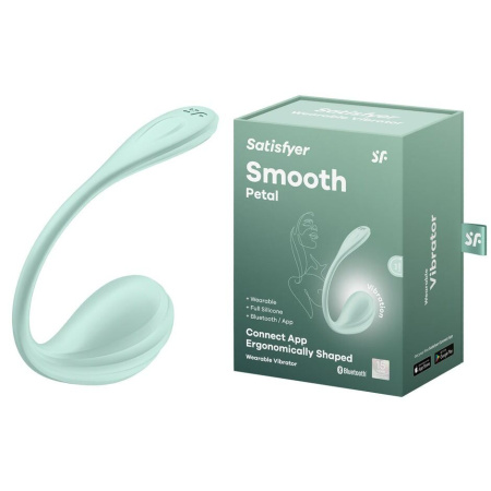 Смарт-виброяйцо Satisfyer Smooth Petal Connect App Mint || Смарт-віброяйце Satisfyer Smooth Petal Connect App Mint